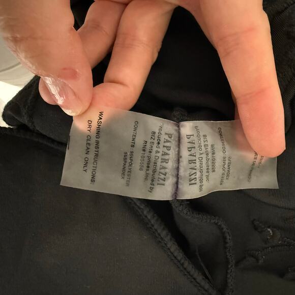 Vintage Y2K Vintage Paparazzi Black Velvet Embroidered Long Cardigan Sweater  M - Picture 4 of 7